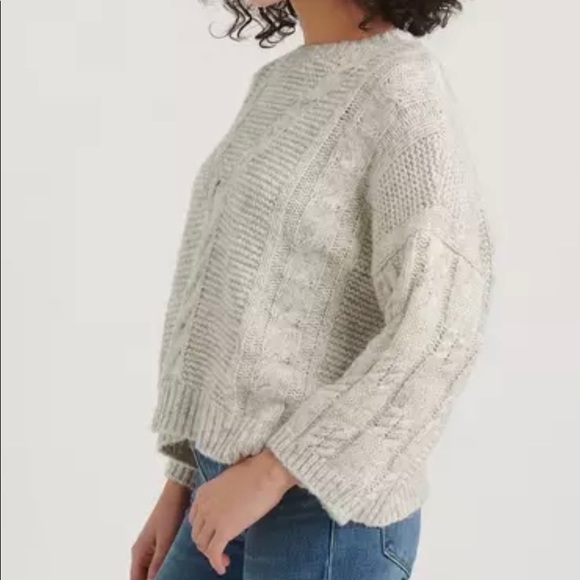 ✨ Final Price ✨ Lucky Brand Gray Cable Knit Sweater - Picture 2 of 16